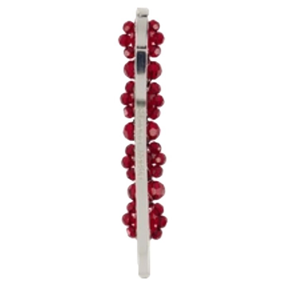 Flower Hair Clip - Simone Rocha - Crystal - Red - Picture 2 of 2
